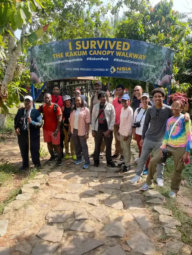Travellers on a This Way Africa trip