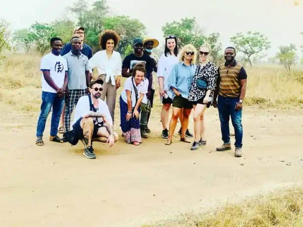 Travellers on a This Way Africa trip