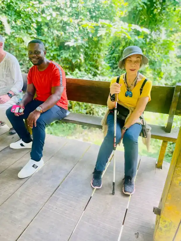 Travellers on a This Way Africa trip