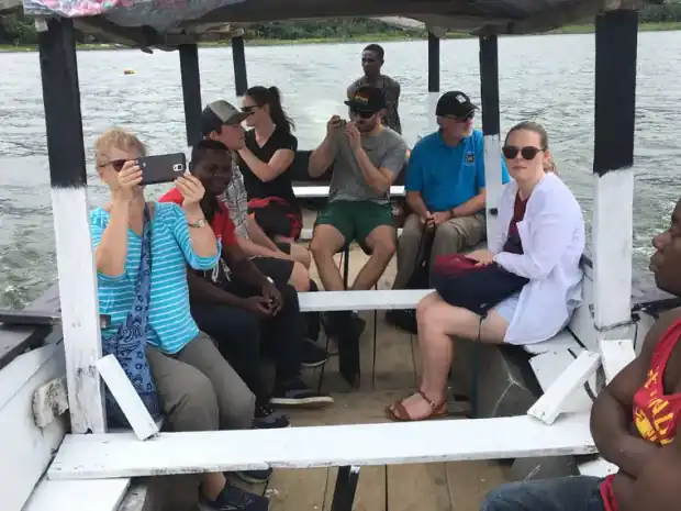 Travellers on a This Way Africa trip