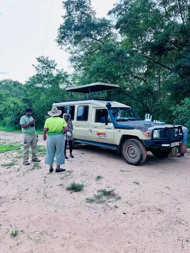 Travellers on a This Way Africa trip